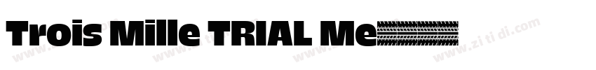 Trois Mille TRIAL Me字体转换